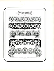 Magnificent Decorative Borders in Floral Baroque Style