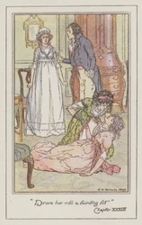 Illustration for Sense and Sensibility by Jane Austen