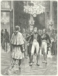 Napoleon Receiving Cardinal Ercole Consalvi at the Tuileries Palace, Paris