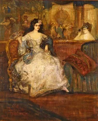 Woman in a Box at the Theatre