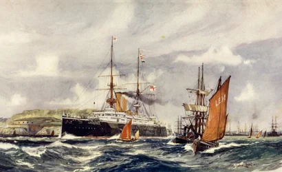 HMS Formidable in Plymouth Sound