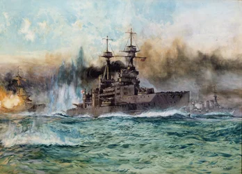 H.M.S Vanguard at The Battle of Jutland, 1924