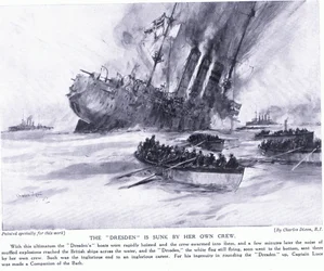 The Dresden is Sunk by Her Own Crew