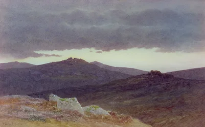 Dusk over Dartmoor