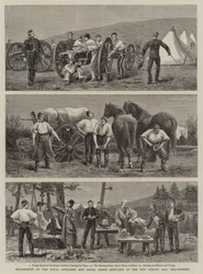 Encampment of the Royal Artillery and Royal Horse Artillery in the New Forest, Hay, Breconshire