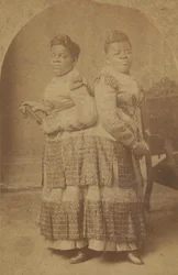 Albumen Print of Millie and Christine McCoy