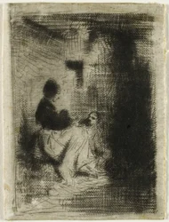 A Woman and Her Child