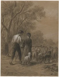 Bringing in the Sheep, 1800s