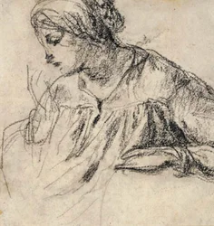 Woman with Face in Profile