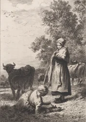 Little Milkmaids, 1864
