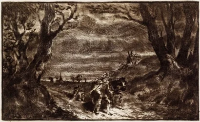 Man Leading Horse, 19th century