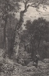 Shooting a Woodcock, 1864