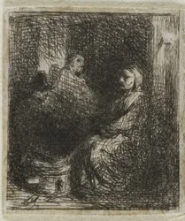 Woman Selling Fried Food