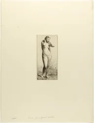 Young Woman Bathing