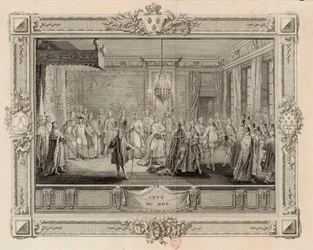 The levee of King Louis XVI, 1774-1775