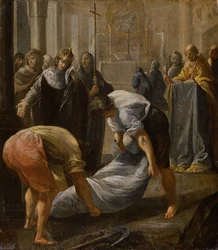 The Shrouding of Abbot Suger (1081-1151) in the Basilica of St. Denis in Paris, in the Presence of King Louis VII of France, in 1152