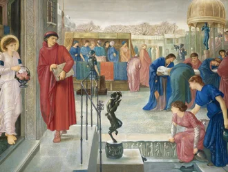 Saint Theophilus and the Angel. Legend of the Martyrdom of Saint Dorothea