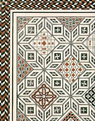 Design of a mosaic pavement discovered at Nimes, probably 2nd or 3rd century, pub. by Day & Son