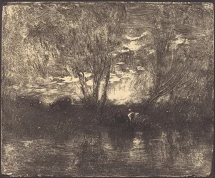 Cows at a Watering Place