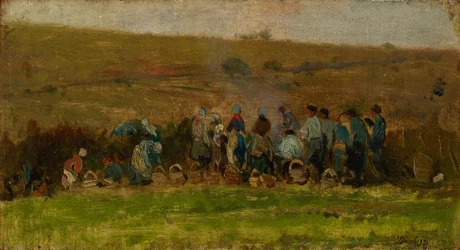 Farmers Harvesting Potatoes