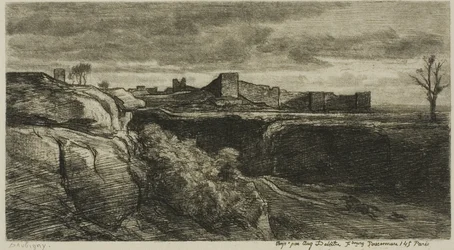 Ruins of the Château of Crémieux (Isère)