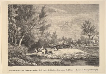 Landscape along the Shores of the River Oullins