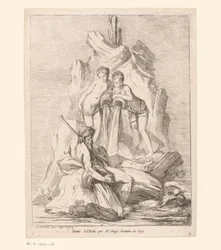 Fountain with Two Nymphs and a River God