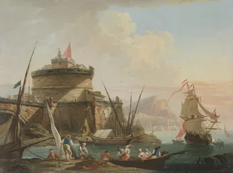Harbour Scene at Sunset