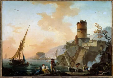 Marine, view of the Mediterranean