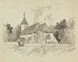 Exterior view of an unidentified church