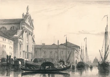 San Giorgio Maggiore. Moonlight, 19th century