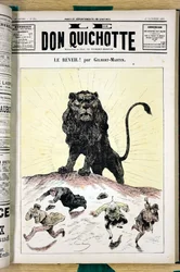 Cover of Le Don Quixote, number 591, Satirical in Colors