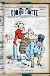 Cover of Le Don Quixote, number 908, Satirical in colors