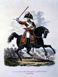 An Officer of the 2nd Regiment of Life Guards in Full Dress, engraved by Joseph Constantine Stadler