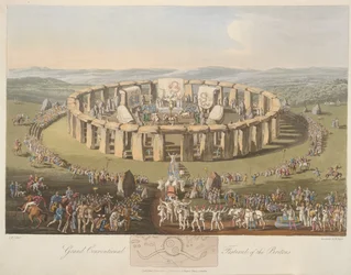 Grand Conventional Festival of the Britons. Stonehenge