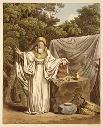 An Arch Druid in his Judicial Habit, engraved by Robert Havell, 1815