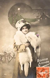 Old Postcard/Happy New Year/Greetings