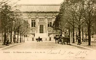Postcard, Palais de Justice, Paris, Seine, Ile de France, France
