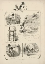 Page from Proverbs with Pictures by Charles H Bennett