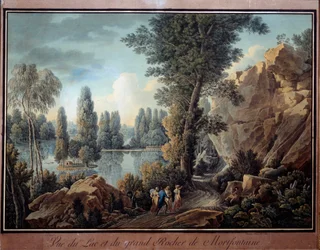 The Great Rock and the Lake of Mortefontaine Park