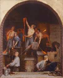 Interior of a Furnace, 1865