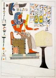 Mural from the Tombs of the Kings of Thebes, Discovered by G Belzoni