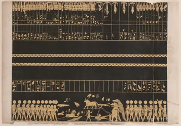 Zodiak from the tomb of Psammis in Thebes, New Kingdom, illustration from 