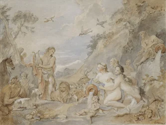 Orpheus Charming the Nymphs, Dryads, and Animals, 1757