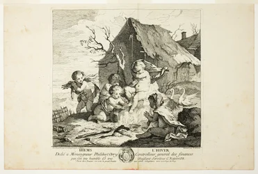 Winter, plate four from 