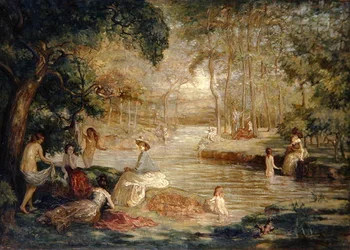 Bathers: Women Bathers by a River