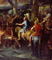 Alexander and Porus at the Battle of Hydaspes, c.1673 (detail)
