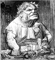 Cartoon of Rene Berenger in the Satirical Newspaper Le Rire