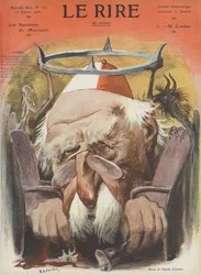 Emile Combes, French Politician. Illustration for Le Rire