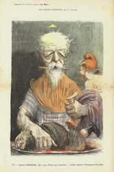 Henri Brisson, French politician, illustration for Le Rire